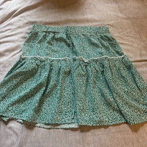 SHEIN Green ruffle skirt